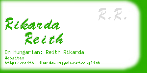 rikarda reith business card
